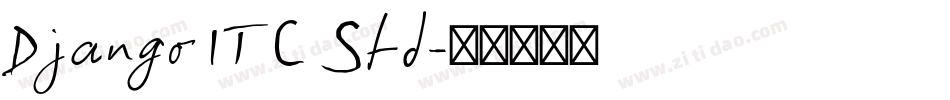 Django ITC Std字体转换